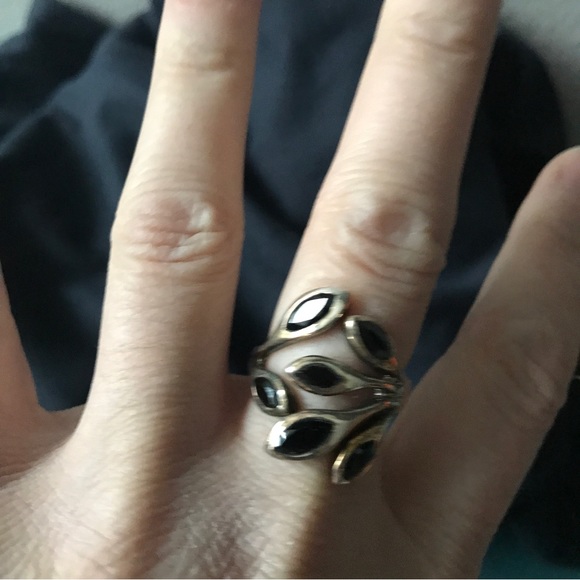 Goldie Lew Black Onyx and Sterling Silver Blythe Ring - Picture 3 of 4